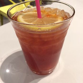 Food Terminal - Strawberry Peach Black Tea. - Malaysian Near Me - Chamblee, Georgia