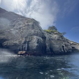 Near the caves