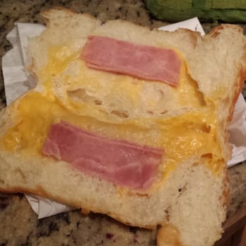 K Donut - a ham and cheese sandwich on a piece of bread - Donuts Near Me - Fort Worth, Texas