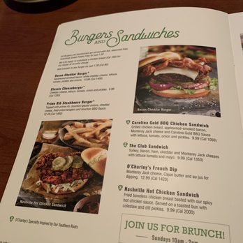 O'Charley's Restaurant & Bar - Menu 4 - American Near Me - Stockbridge, Georgia