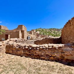 Jemez National Monument - The mission church is in the back