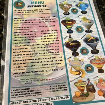 Monkey Business Bar - Menu - Bars Near Me - Cabo San Lucas, BCS