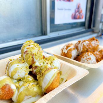 Lokmas Satx - two trays of pastries - Desserts Near Me - San Antonio, Texas Lokmas Satx - two trays of pastries - Desserts Near Me - San Antonio, Texas