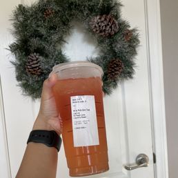 Iced Peach Green Tea