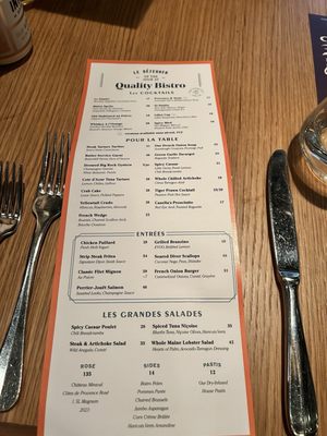 Menu photo 3 Quality Bistro New York, NY Menu photo 3 Quality Bistro New York, NY