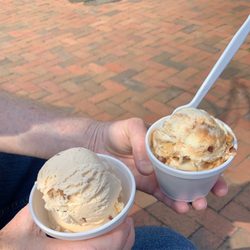 Connie's Ice Cream Parlor & Sandwich Shop - Butter pecan and pralines & cream