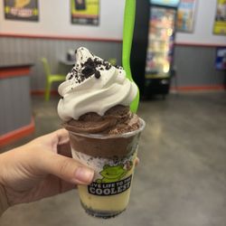 Jeremiah's Italian Ice - Cake batter, brownie batter, vanilla ice cream, Oreo crumbles