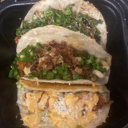 Tin and Taco - Lake Mary - From top to bottom, pig daddy, Mac attack, fuego