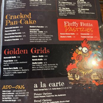 Toasted Rooster Cafe - Breakfast menu p2 - Breakfast & Brunch Near Me - Orangevale, California Toasted Rooster Cafe - Breakfast menu p2 - Breakfast & Brunch Near Me - Orangevale, California