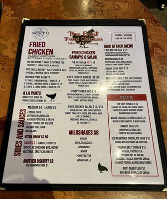 Menu photo 1 North Bar & Grill Napa, CA