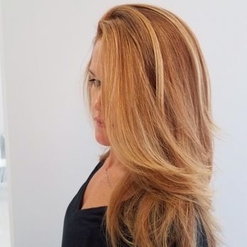 Indigo Salon - Ginger mixed with blonde highlights! Lita always does a great job on color! - Hair Stylists Near Me - Morrisville, North Carolina Indigo Salon - Ginger mixed with blonde highlights! Lita always does a great job on color! - Hair Stylists Near Me - Morrisville, North Carolina