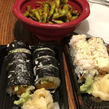 Pl8 - Spicy edamame, Spicy Scallop Roll Spicy Snow Crab Roll - Asian Fusion Near Me - Barrington, Illinois