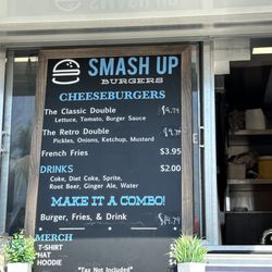 Smash Up Burgers - Menu
