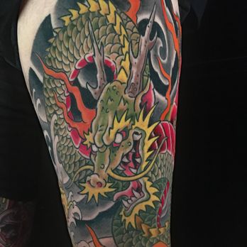 Iron Wolves Tattoo - Dragon Tattoo by Richard Lamos - Tattoo Near Me - Swannanoa, North Carolina Iron Wolves Tattoo - Dragon Tattoo by Richard Lamos - Tattoo Near Me - Swannanoa, North Carolina