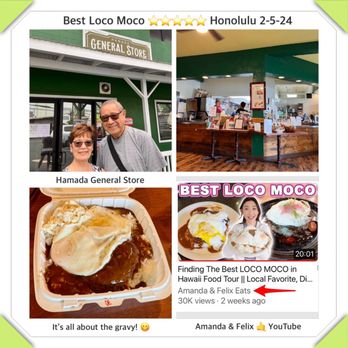 Hamada General Store - Loco moco! - Salad Near Me - Honolulu, Hawaii Hamada General Store - Loco moco! - Salad Near Me - Honolulu, Hawaii