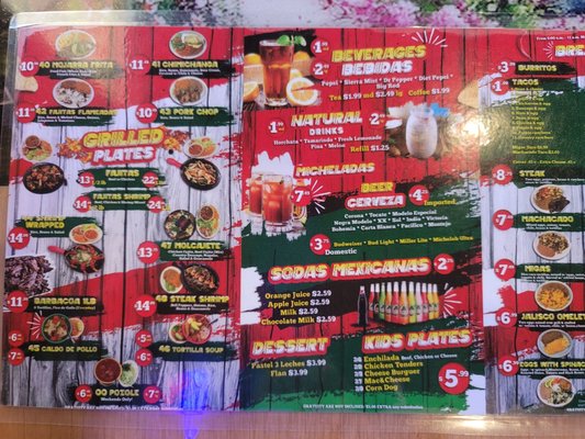 Menu photo 1 Hacienda Tapatio New Braunfels, TX