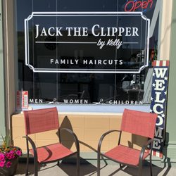 Jack the Clipper by Kelly - Good weather results to the logo going up. Stop by to get a haircut and check it out.