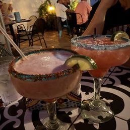 Frozen and unfrozen margs Frozen and unfrozen margs