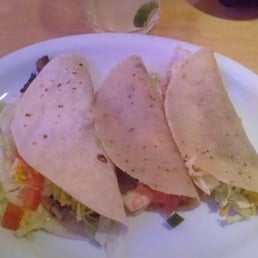 Two Chicken Tacos Combination Plate