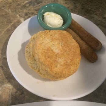 Sage Biscuit Cafe - Turkey sausage (the order came w/3 links) & the sage biscuit that came with the skillet. - Breakfast & Brunch Near Me - Bradenton, Florida Sage Biscuit Cafe - Turkey sausage (the order came w/3 links) & the sage biscuit that came with the skillet. - Breakfast & Brunch Near Me - Bradenton, Florida