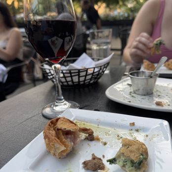 Folklore Argentine Grill - Empanadas and a glass of wine - Argentine Near Me - Chicago, Illinois