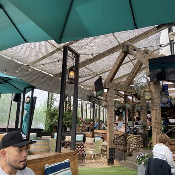 Happy Camper - Inside- it's all enclosed with a tarp! - Pizza Near Me - Denver, Colorado Happy Camper - Inside- it's all enclosed with a tarp! - Pizza Near Me - Denver, Colorado