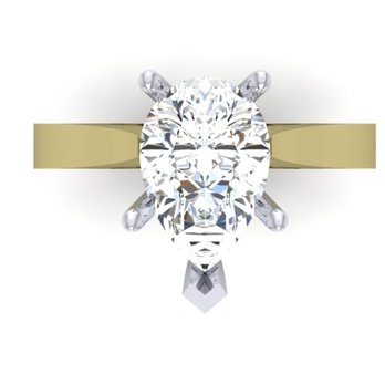 J Sampieri - Pear Shape Engagement Rong Cad - Jewelry Near Me - New York, New York