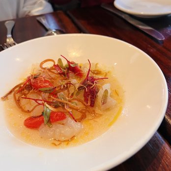 Casa Mono - Fluke crudo - Spanish Near Me - New York, New York Casa Mono - Fluke crudo - Spanish Near Me - New York, New York