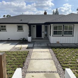 Finished front yard