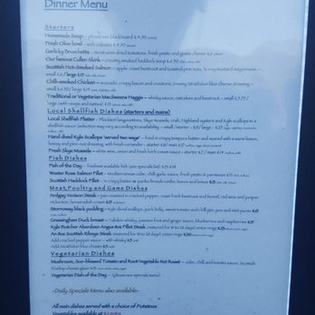 Plockton Shores - Menu 31.05.2018 - Convenience Stores Near Me - Plockton, HLD Plockton Shores - Menu 31.05.2018 - Convenience Stores Near Me - Plockton, HLD