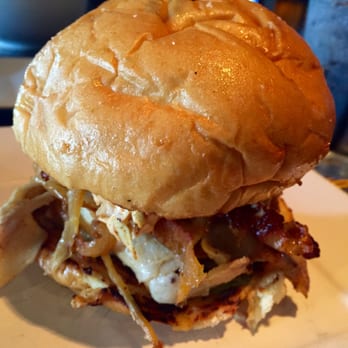 Bosscat Kitchen & Libations - barbecue porchetta sandwich. - New American Near Me - Irvine, California Bosscat Kitchen & Libations - barbecue porchetta sandwich. - New American Near Me - Irvine, California
