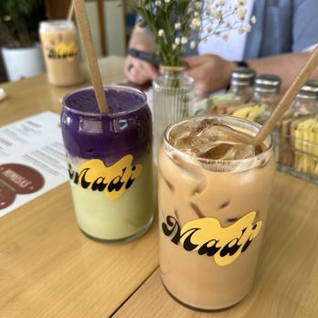 Madi - Ube and banana bread lattes iced - Breakfast & Brunch Near Me - San Diego, California Madi - Ube and banana bread lattes iced - Breakfast & Brunch Near Me - San Diego, California