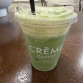 Crème Coffee - Crème Matcha Latte - Coffee & Tea Near Me - Sacramento, California