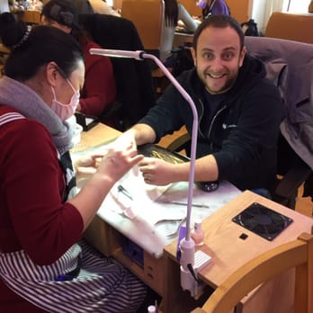 Ocean Nails and Spa - His first mani - Nail Salons Near Me - Brooklyn, New York