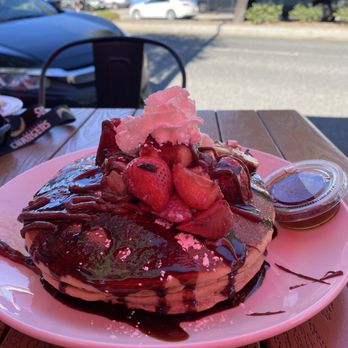 Mex Cocina Cafe - Strawberry and banana nutella pancakes - Desserts Near Me - Burbank, California