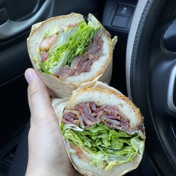 Pushkin's Bakery - This classic BLT has perfectly cooked bacon, fresh lettuce, tomato, red onion, and avocado! The 15 or so min wait is worth it. - Bakeries Near Me - Sacramento, California Pushkin's Bakery - This classic BLT has perfectly cooked bacon, fresh lettuce, tomato, red onion, and avocado! The 15 or so min wait is worth it. - Bakeries Near Me - Sacramento, California