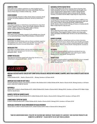 Menu photo 7 Taco Daddy’s Gretna, LA