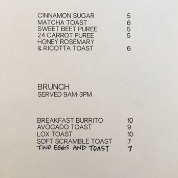 KIT Coffee - Toast menu. - Coffee & Tea Near Me - Newport Beach, California KIT Coffee - Toast menu. - Coffee & Tea Near Me - Newport Beach, California