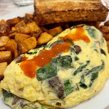 Junior's - Spinach and mushroom omelette - Breakfast & Brunch Near Me - Las Vegas, Nevada