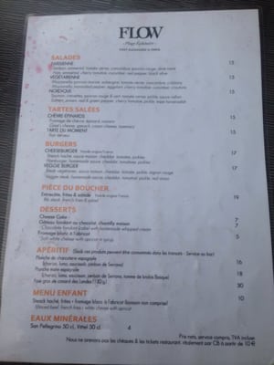 Menu photo 4 Flow Paris, 75 Menu photo 4 Flow Paris, 75