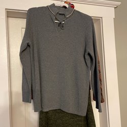 Consignment Clothiers - This sweater is from Chicos and has a built in necklace.