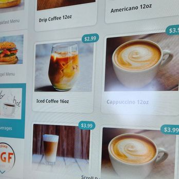 Angels Cafe - touch screen for ordering - Bagels Near Me - Brooklyn, New York