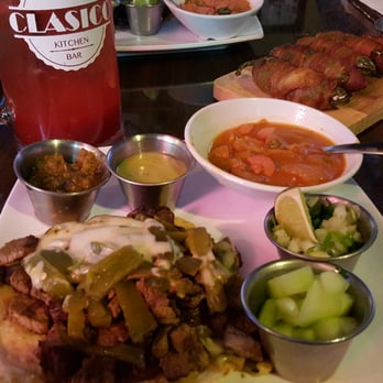 Clasico Kitchen Bar - Sirloin tacos with green chile and cheese. - Mexican Near Me - El Paso, Texas