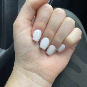 Simply Divine Nail Spa - Pretty white! - Nail Salons Near Me - Sugar Land, Texas