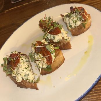 The Hampton Social - River North - HS Crab and Shrimp Bruschetta - Seafood Near Me - Chicago, Illinois The Hampton Social - River North - HS Crab and Shrimp Bruschetta - Seafood Near Me - Chicago, Illinois