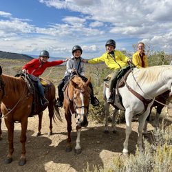 Kids love learning about horseback riding and getting to navigate on their own horses.