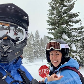 Snowmobile Adventures - Selfie with our guide - Ski Resorts Near Me - Mammoth Lakes, California Snowmobile Adventures - Selfie with our guide - Ski Resorts Near Me - Mammoth Lakes, California