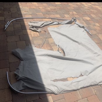 Costa Marine Upholstery - Replace canvas top old and the new remade top. - Auto Upholstery Near Me - Orlando, Florida