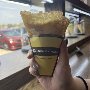 T-Swirl Crêpe - 7. Lychee Romantic Crepe, mini | 4/10/22 - Creperies Near Me - Frisco, Texas