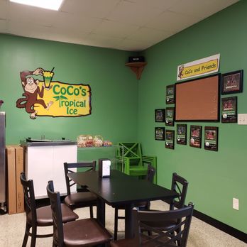 CoCo's Tropical Ice - Seating - Ice Cream & Frozen Yogurt Near Me - Auburn, Massachusetts